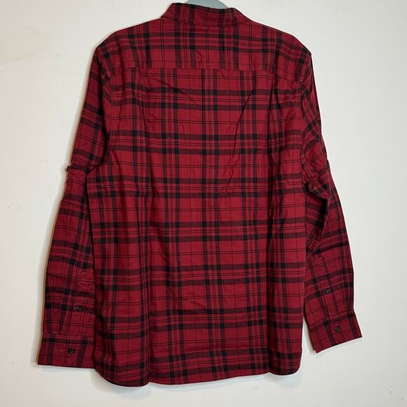 Alesbury Long Sleeves Button Up Shirt in Red Plaid NWT Size Large - Picture 6 of 10
